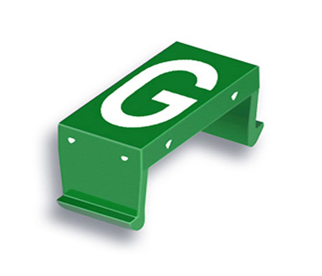 FP letter field G 25mm green