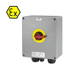 Interruttore-sezionatore di emergenza ATEX alluminio, IP66, 20–63 A