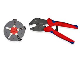 Crimpzange mit Wechselmagazin, KNIPEX 97 33 01 / 02