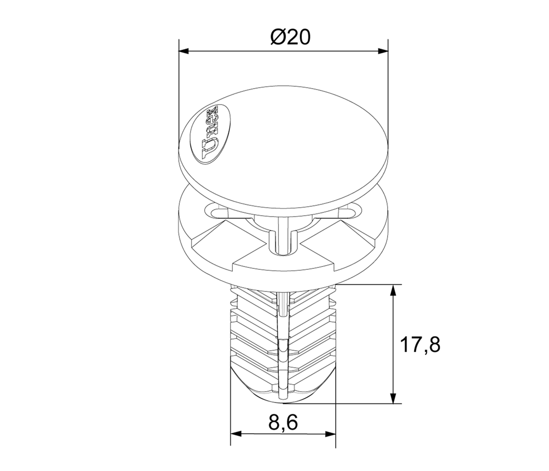 UNEX Spreizbolzen U48X