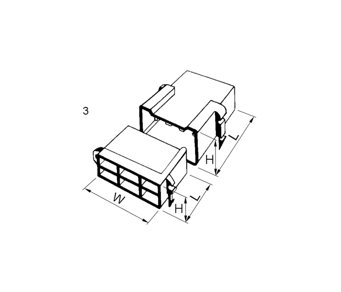 FSG 6.30mm M-PA transp. 4-pol.