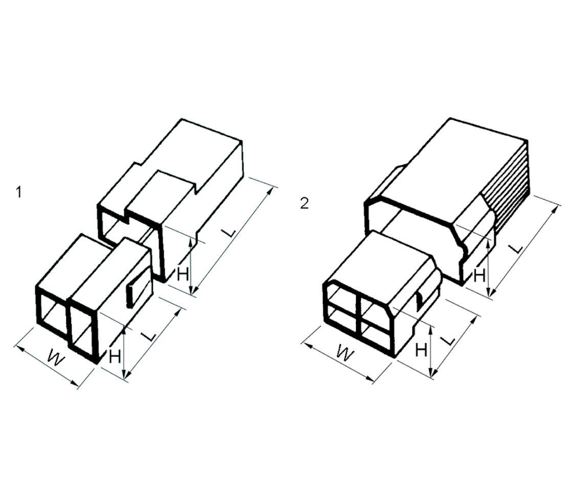 FSG 6.30mm M-PA transp. 4-pol.