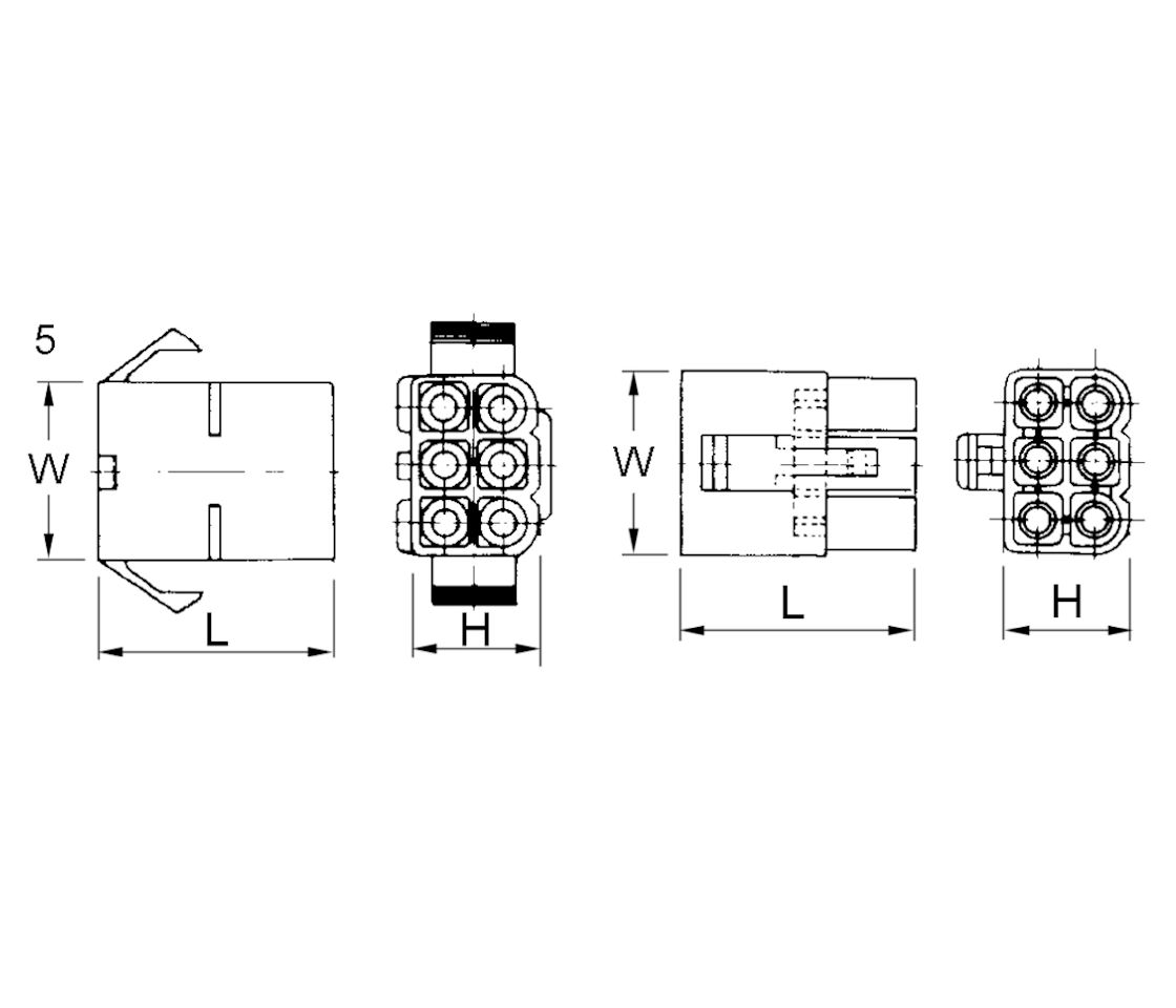 Lock-In Connector J.S.T. 10pc