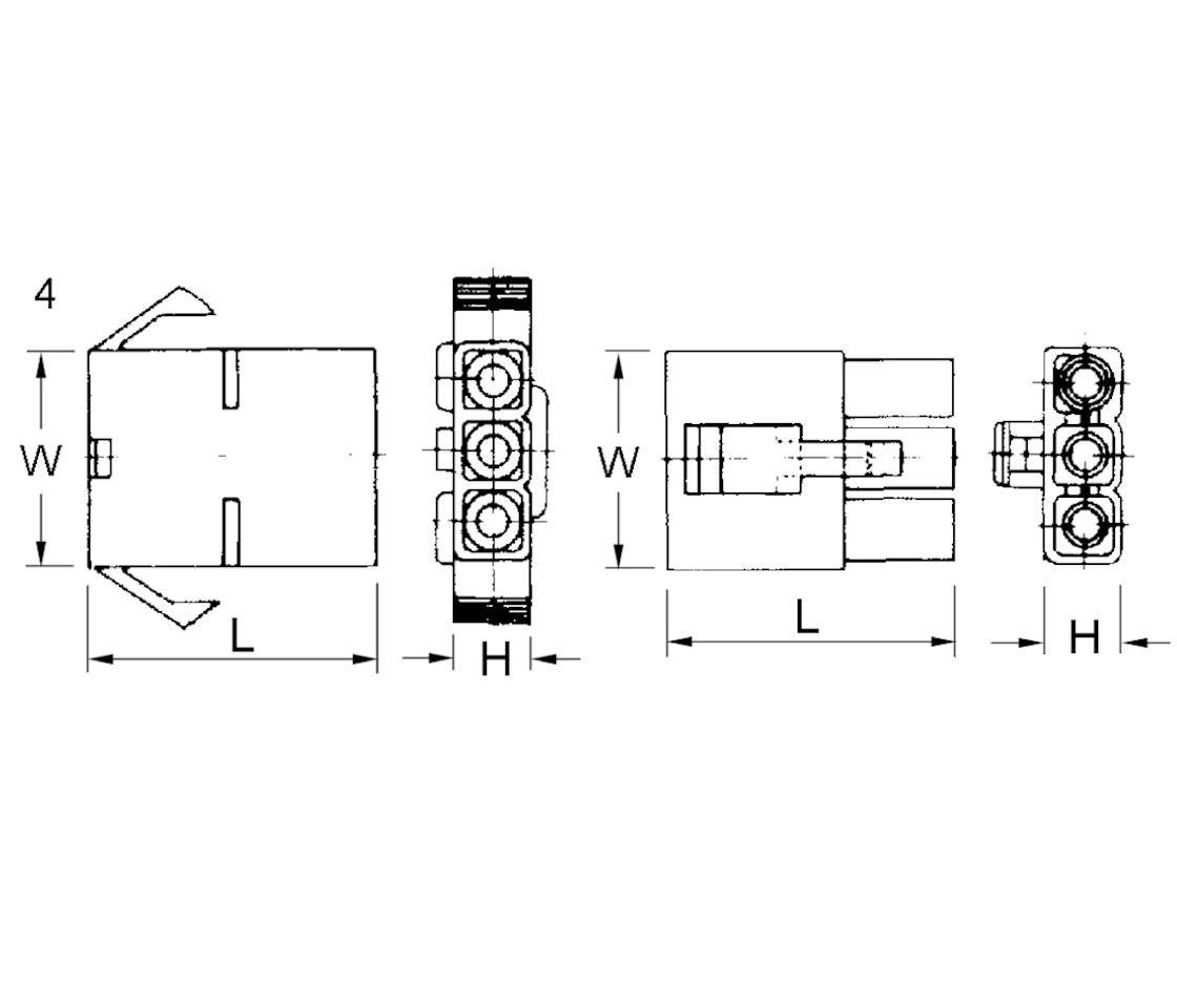 Lock-In Connector J.S.T. 10pc