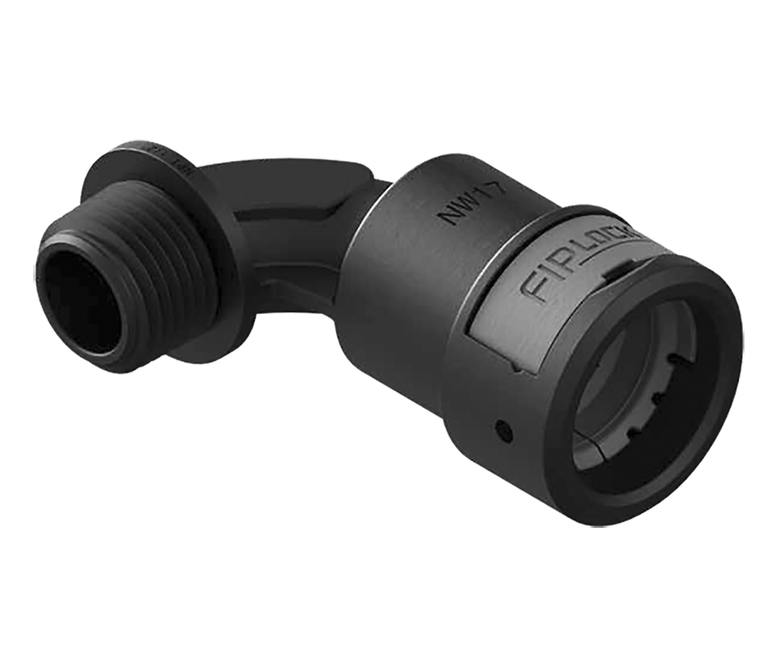 FIPLOCK SV 90°  elbow, black