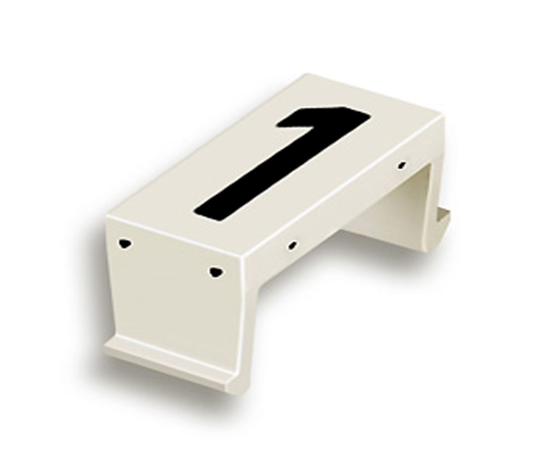 FP number fld 1 10mm white