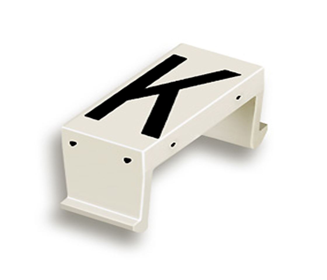 FP letter field K 10mm white