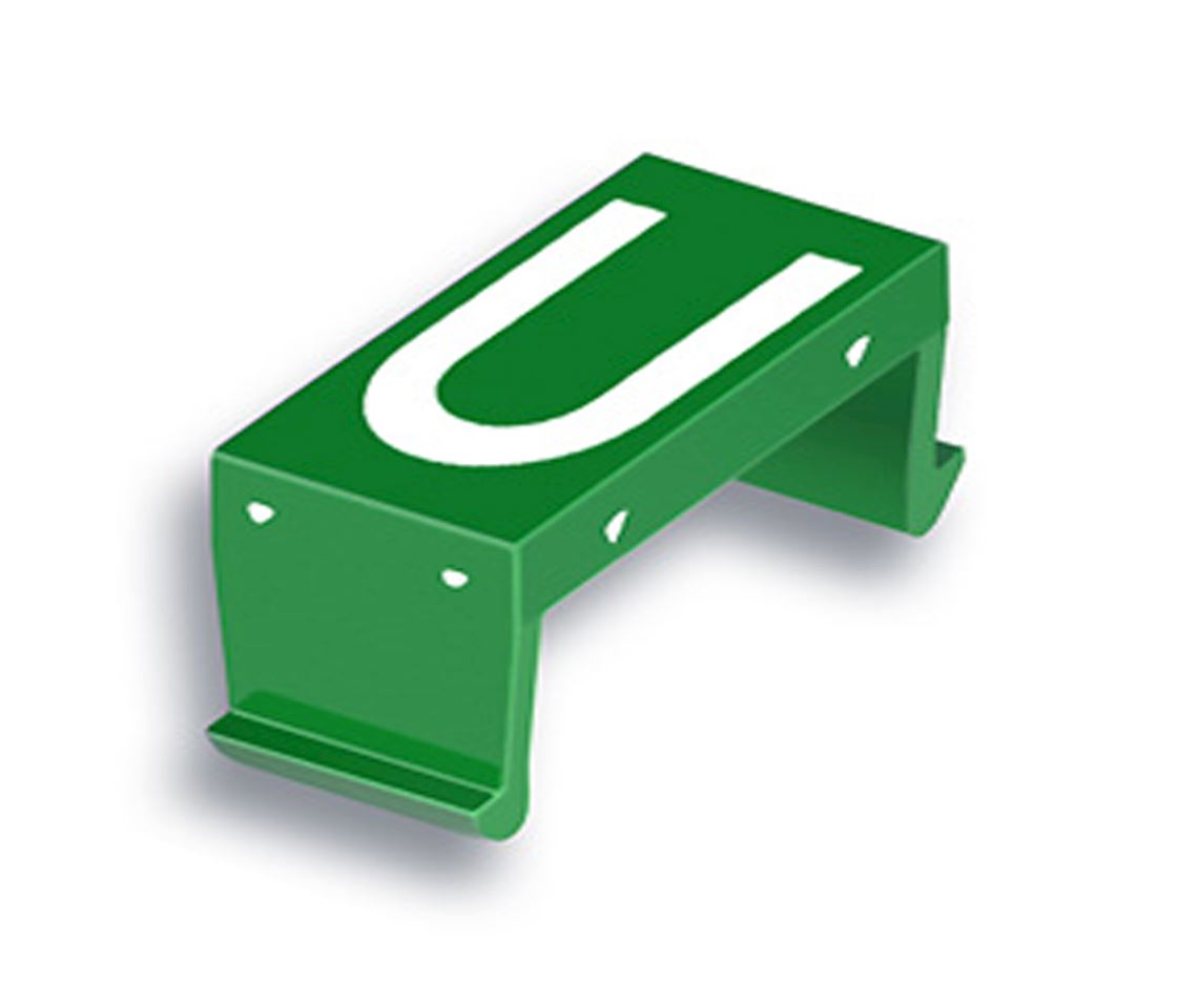 FP letter field U 10mm green