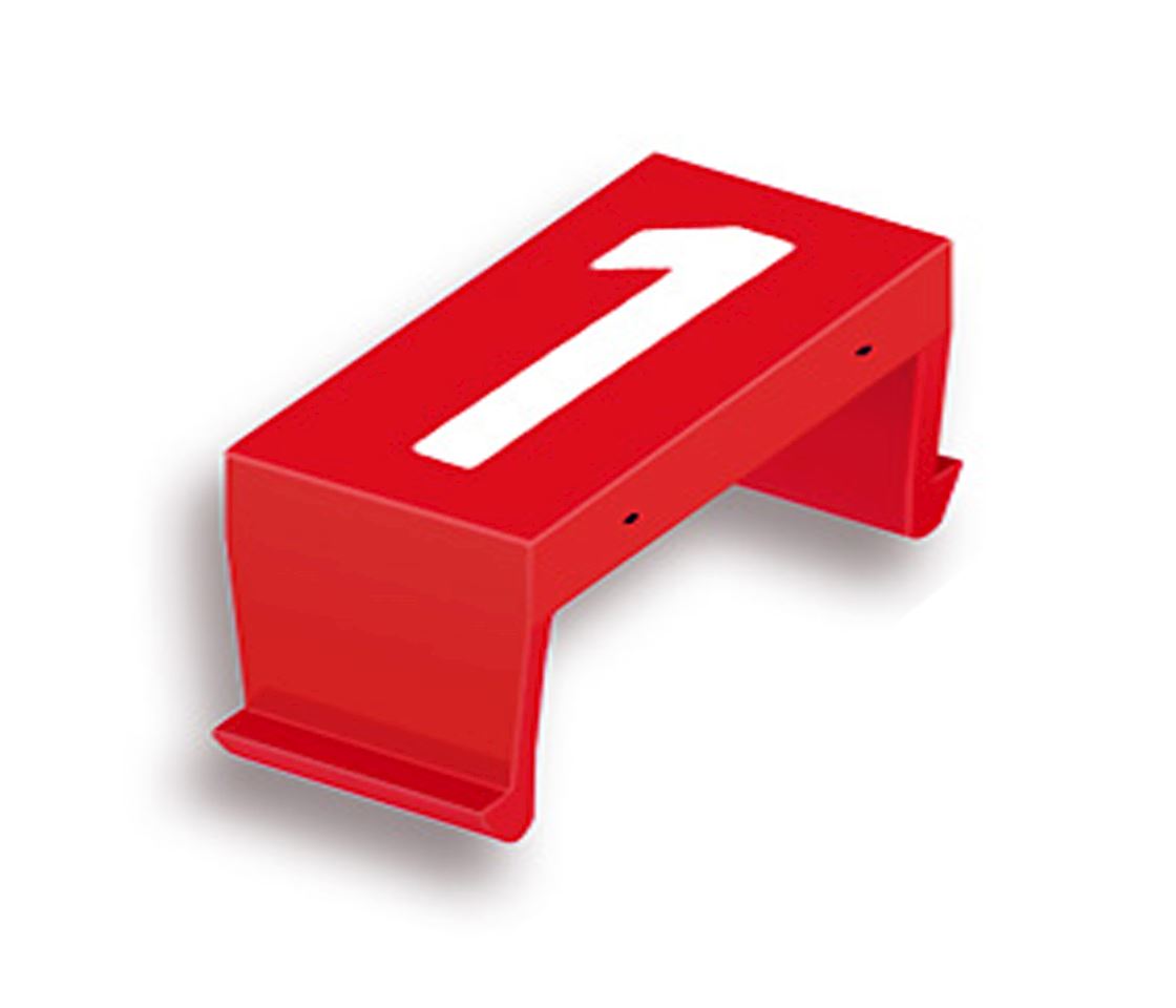 FP number fld 1 10mm red