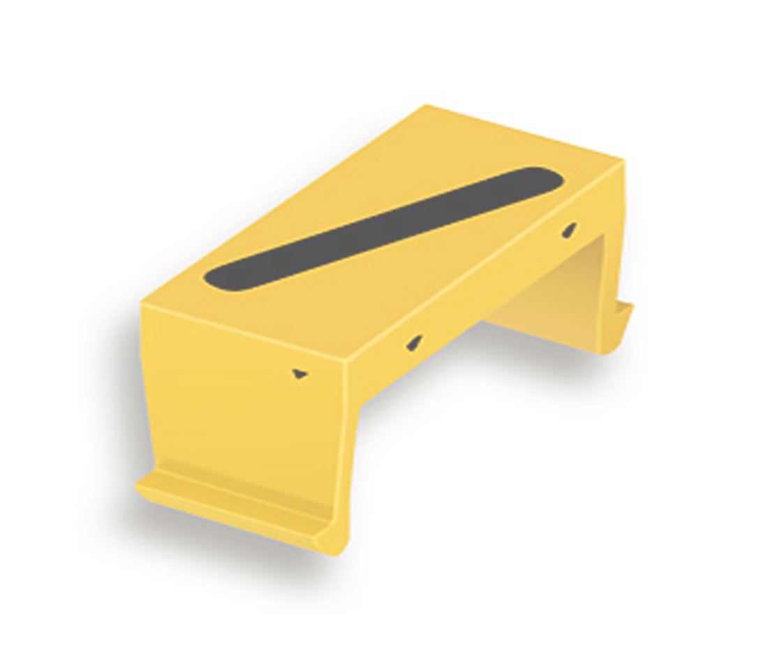 FP bloc symb. / 10mm jaune