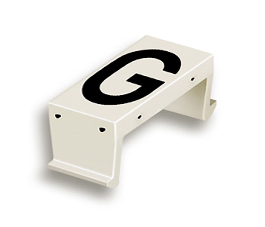 FP letter field G 25mm white