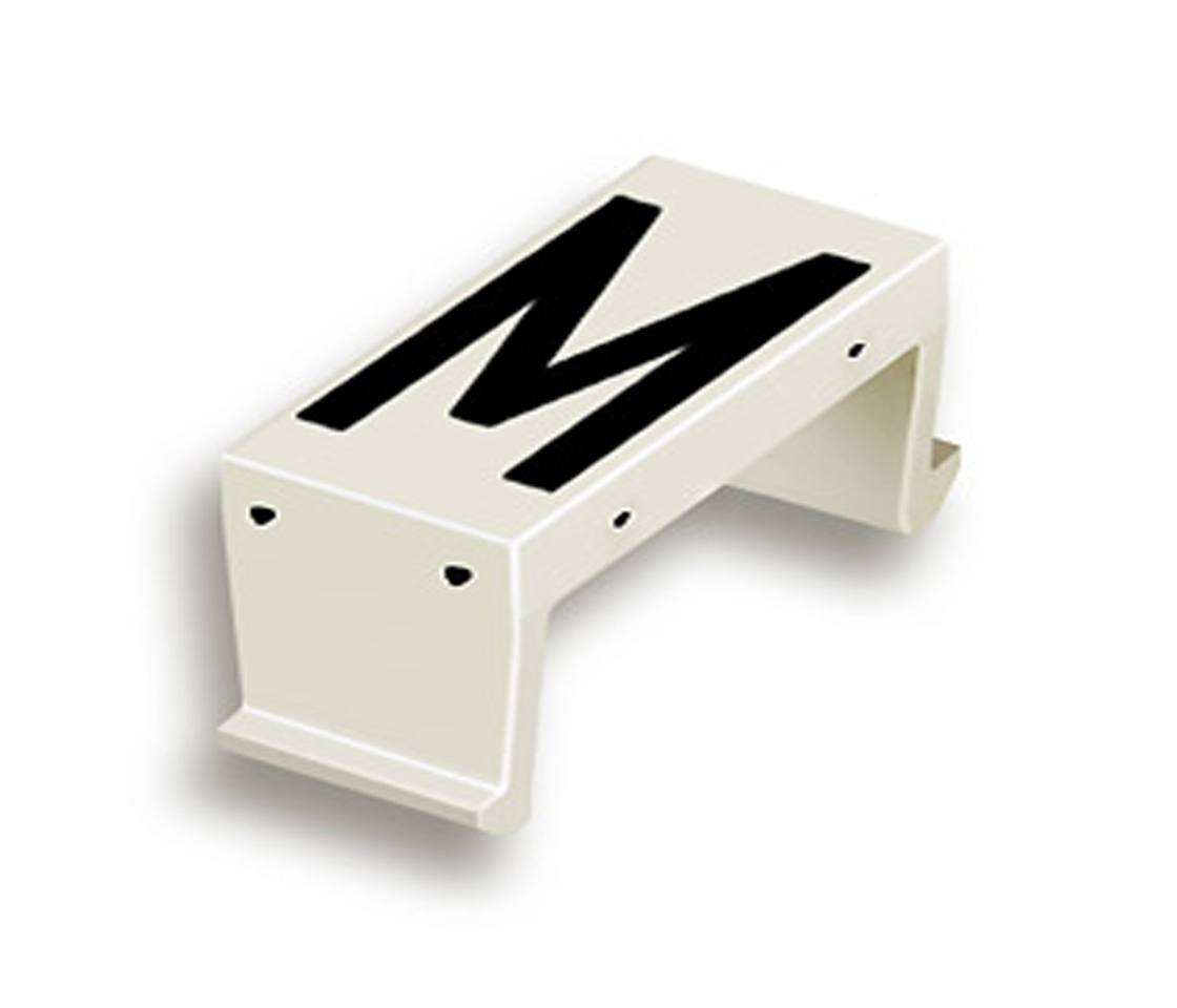 FP letter field M 25mm white