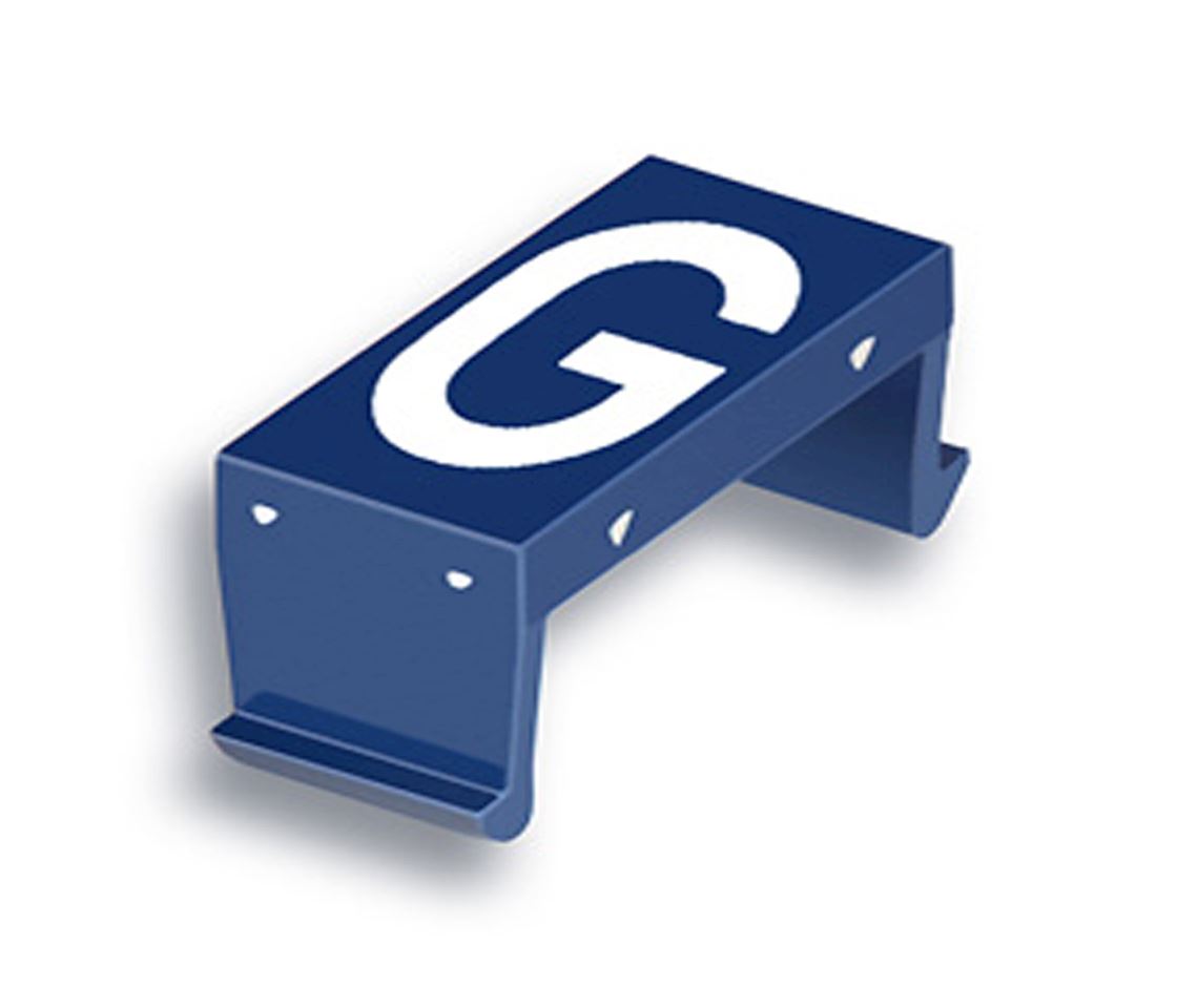 FP letter field G 25mm blue