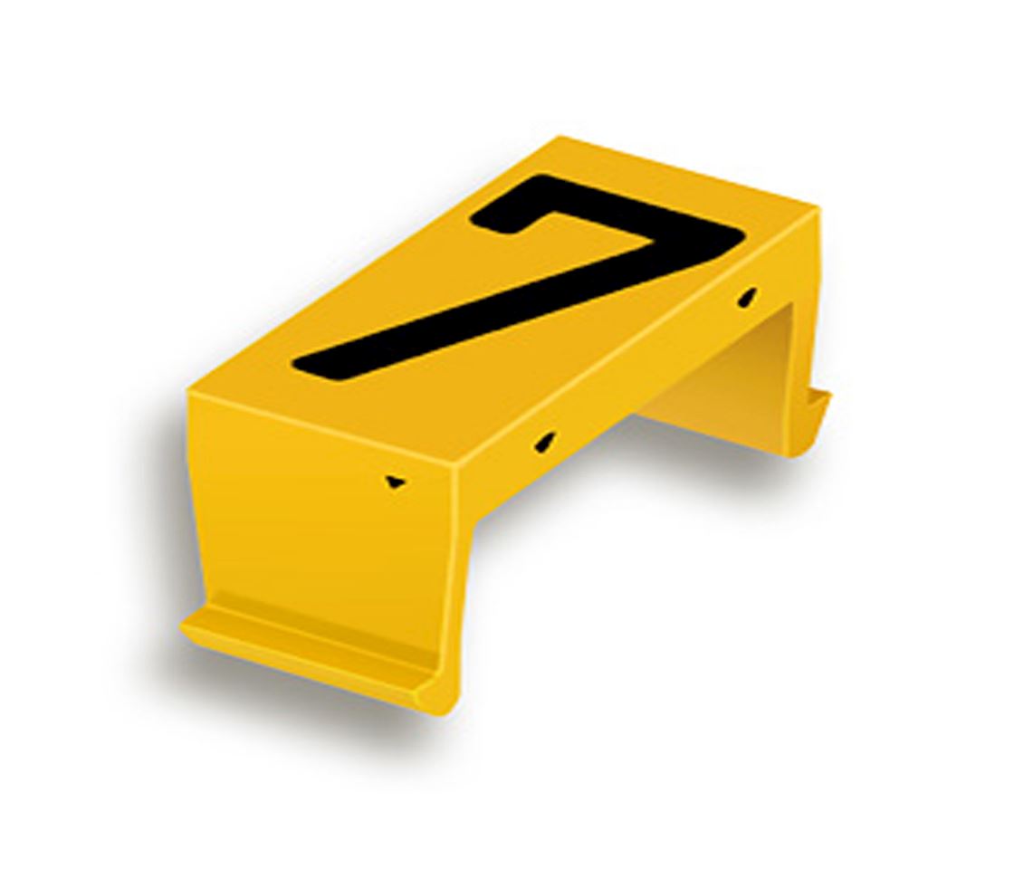 FP bloc num. 7 40mm jaune