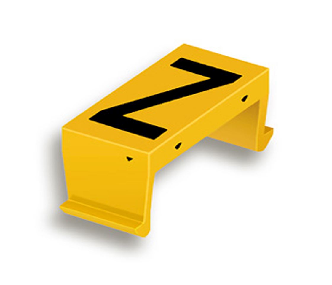 FP bloc lettr. Z 40mm jaune