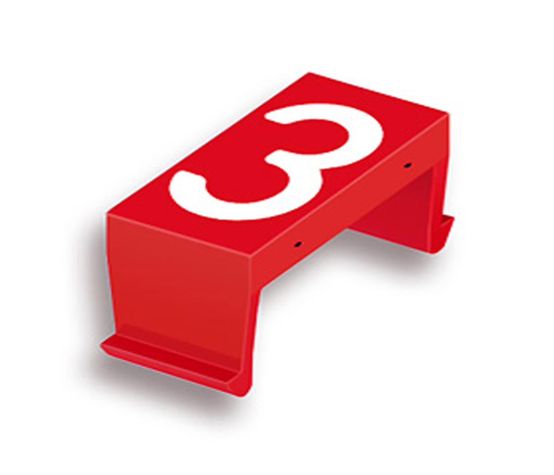 FP bloc num. 3 40mm rouge