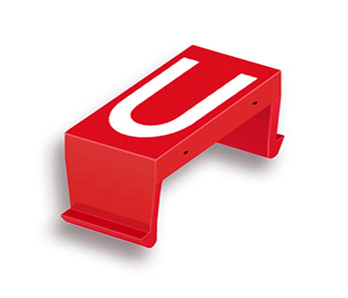 FP letter field U 40mm red