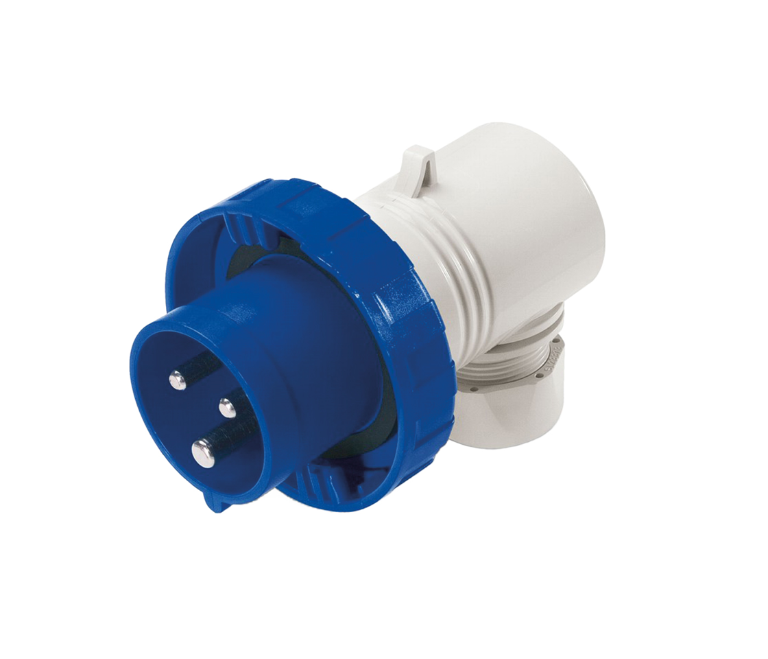 Scame Stecker 2P+E, 6h, 90°