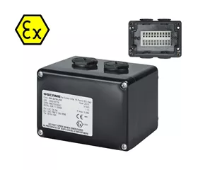 ATEX-Klemmenkasten IP66, 10 Federzugklemmen, 2,5 mm²