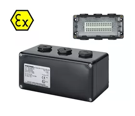 ATEX-Klemmenkasten IP66, 14 Federzugklemmen, 2,5 mm²