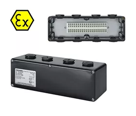 ATEX-Klemmenkasten IP66, 20 Federzugklemmen, 2,5 mm²