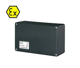 ATEX GFK-Leergehäuse, IP66, Schwarz RAL 9005