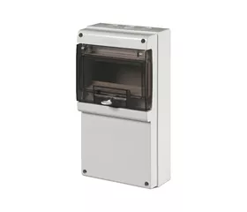 Robust consumer unit IP66 halogen free grey | DOMINO M340 8-DIN