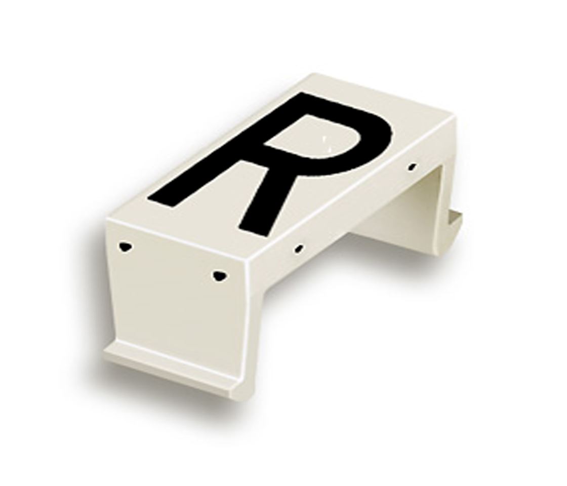 FP letter field R 10mm white