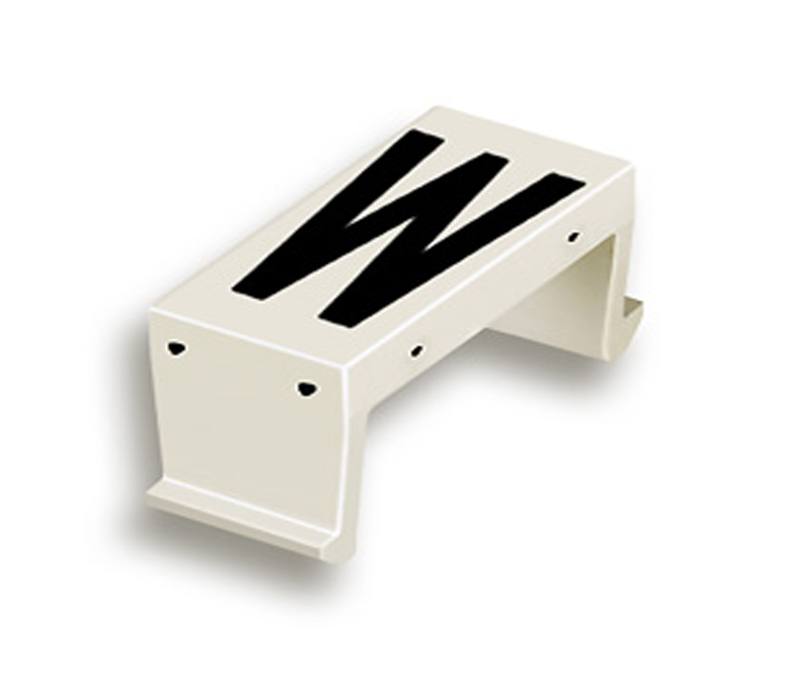 FP letter field W 25mm white