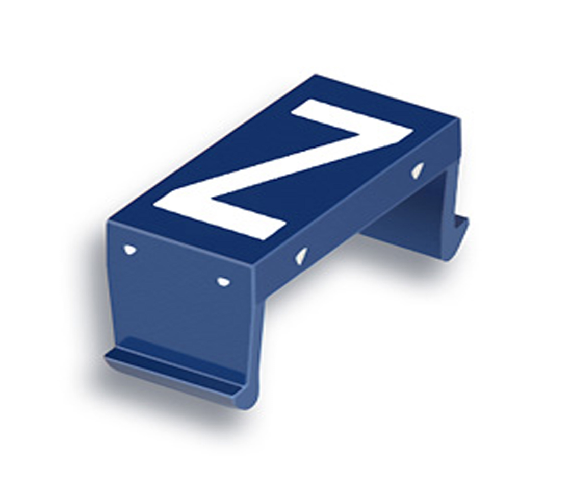 FP letter field Z 25mm blue