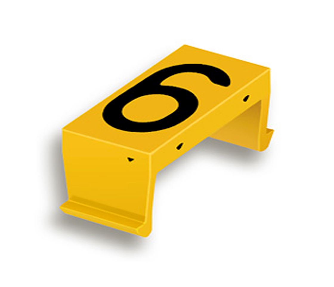 FP bloc num. 6/9 40mm jaune