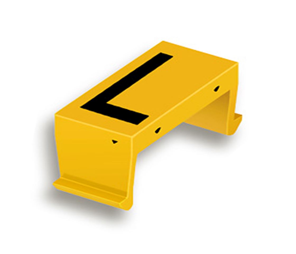 FP bloc lettr. L 40mm jaune