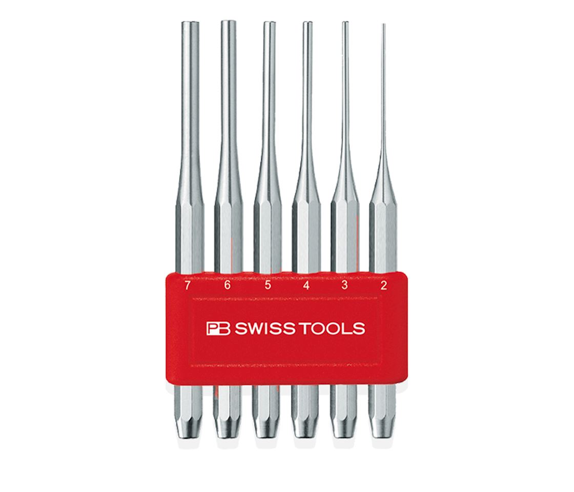 Set of parallel pin punches