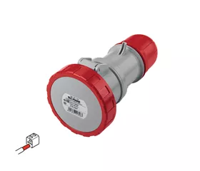 CEE couplers 32 A, IP66|67|69, straight with screw terminals