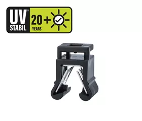 Clips de bord PV pour colliers de serrage