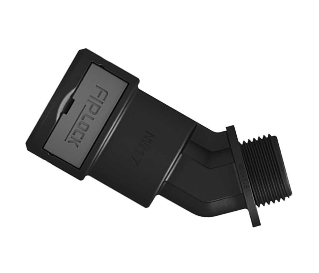 FIPLOCK SV 45° elbow, black