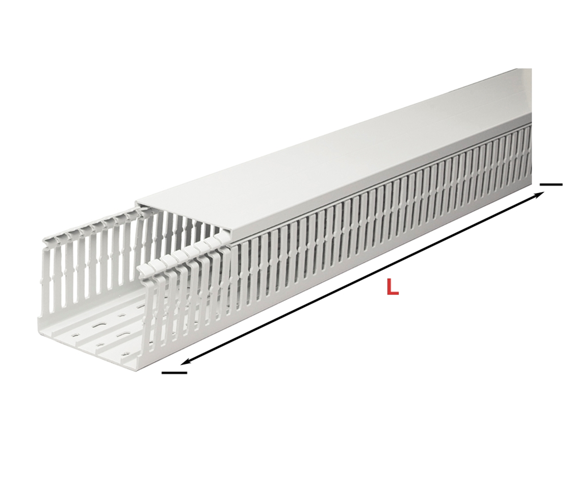 Slotted wiring duct 40x60mm