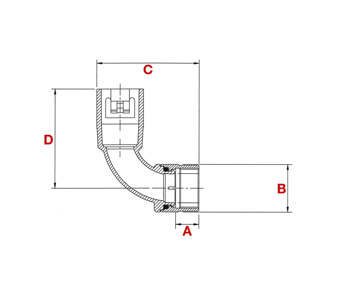 A-Lok-UL 90 IG MS DN12 PG11 gr