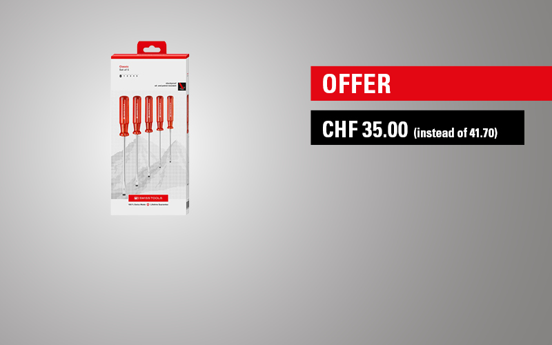 Slotted screwdriver set