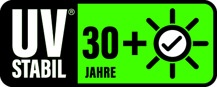 plica Longlife UV label marked 30+ years